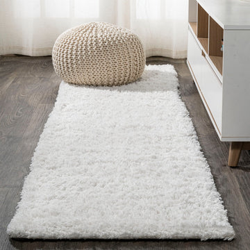 Groovy Solid Shag Area Rug